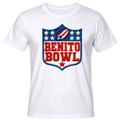 Faux Patch Benito Bowl T-Shirt