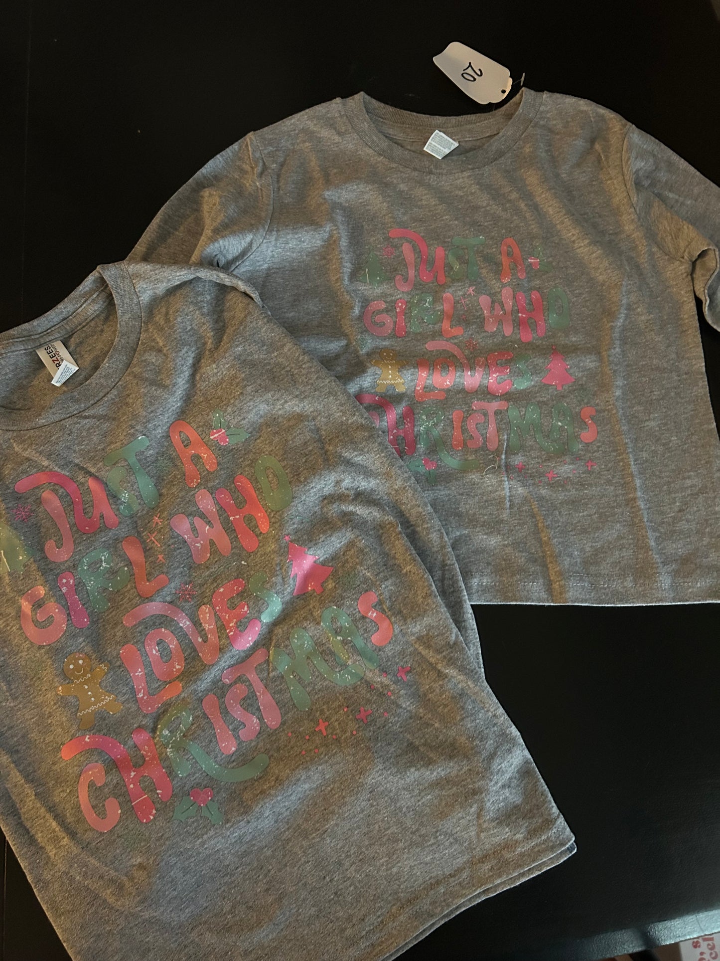 Just a Girl who Loves Christmas Long Sleeve - YOUTH