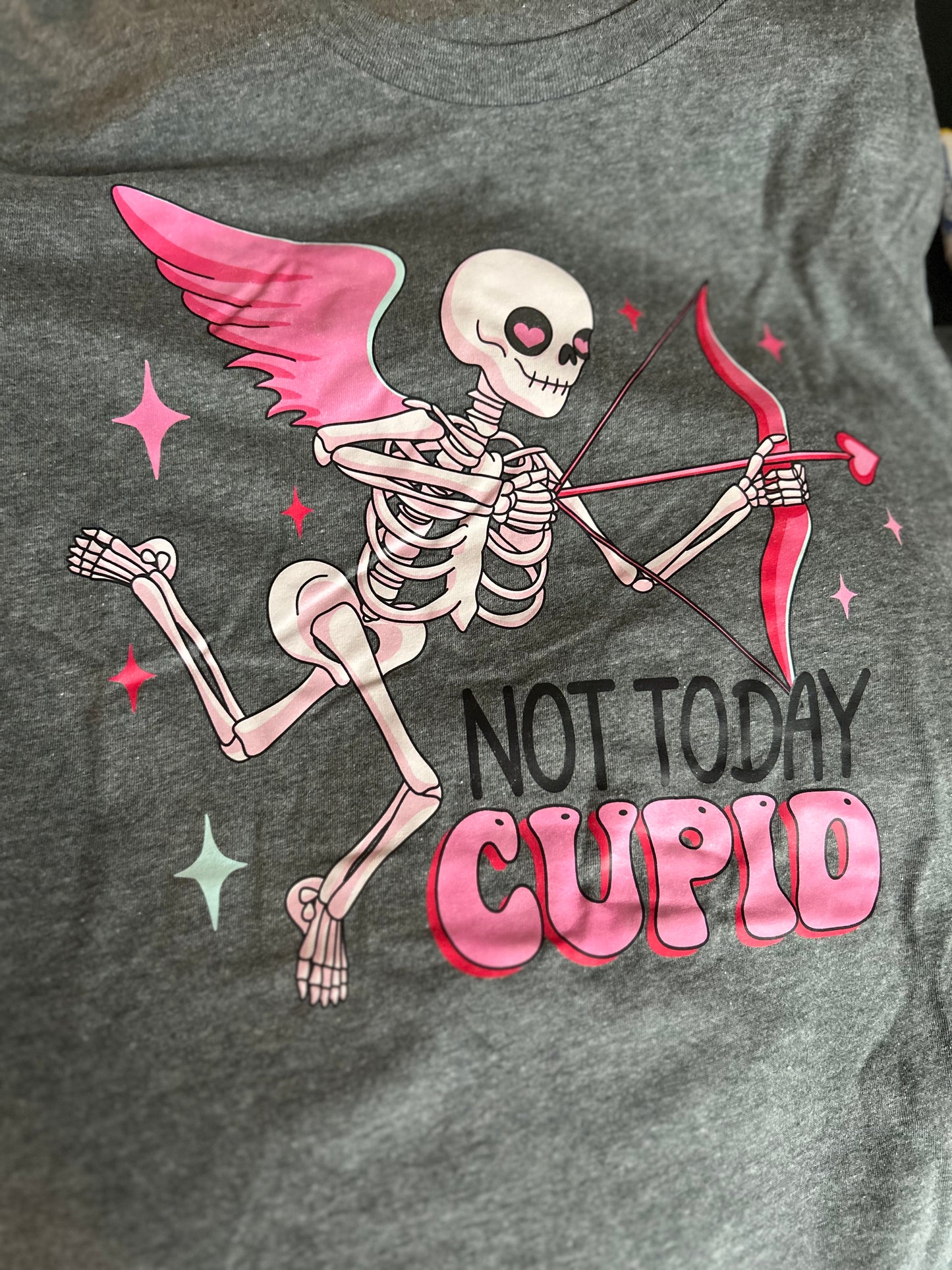Not Today Cupid Skeleton T-shirt