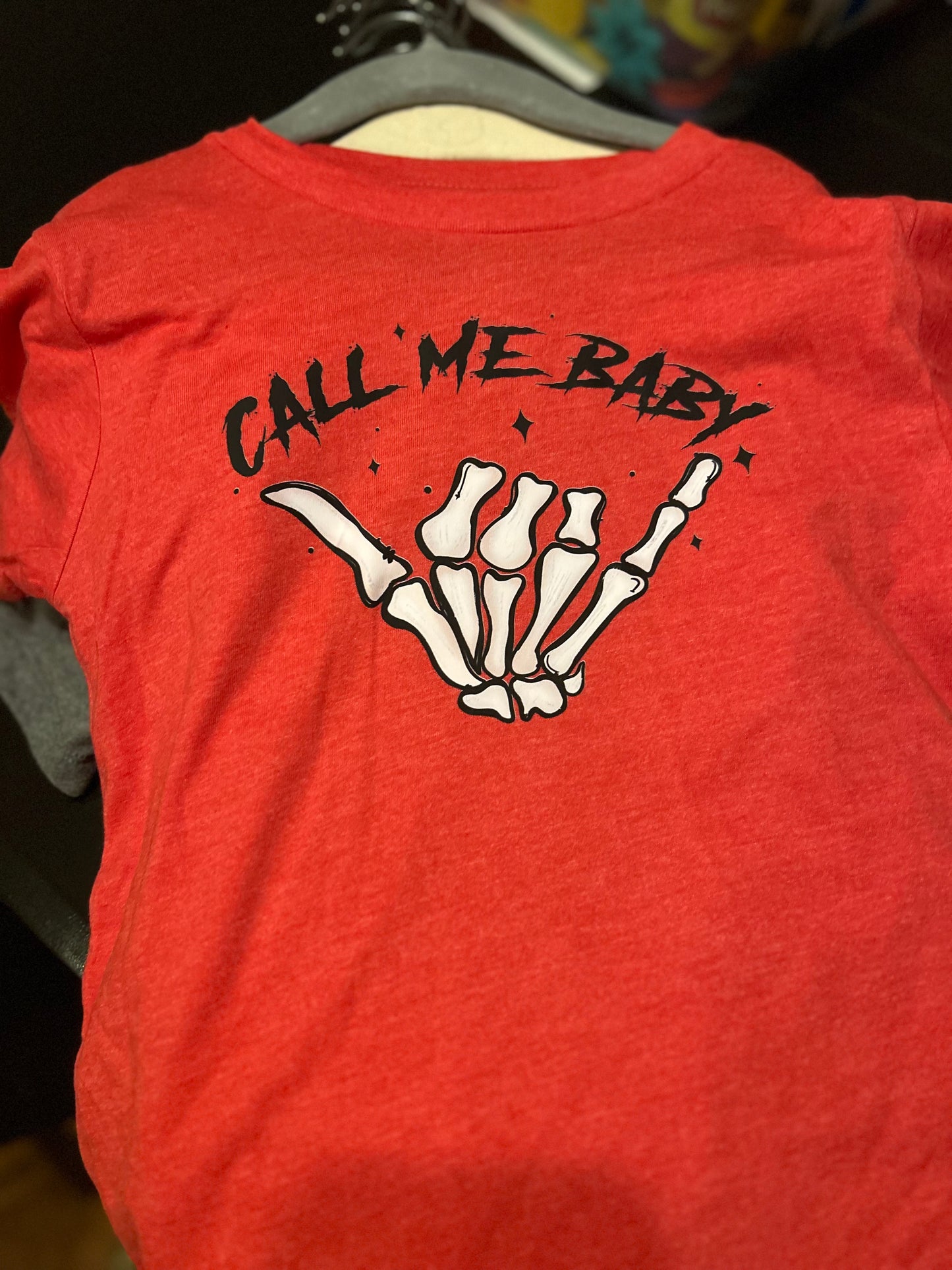 Call Me Baby Skeleton Hand T-Shirt - Toddler