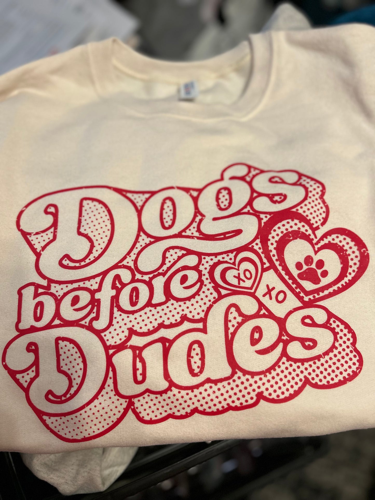 Dogs before Dudes Sweatshirt