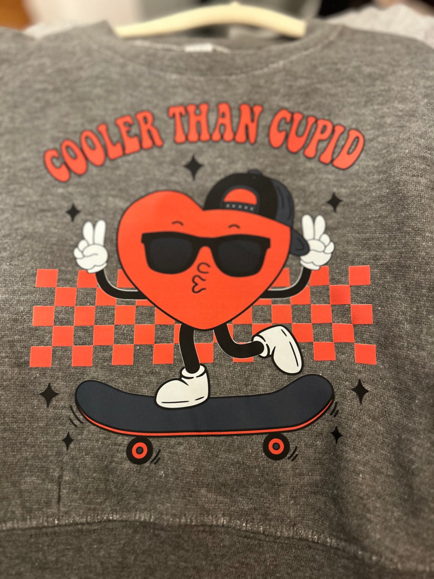 Cooler than Cupid Skateboard Sweatshirt - Toddler & Youth