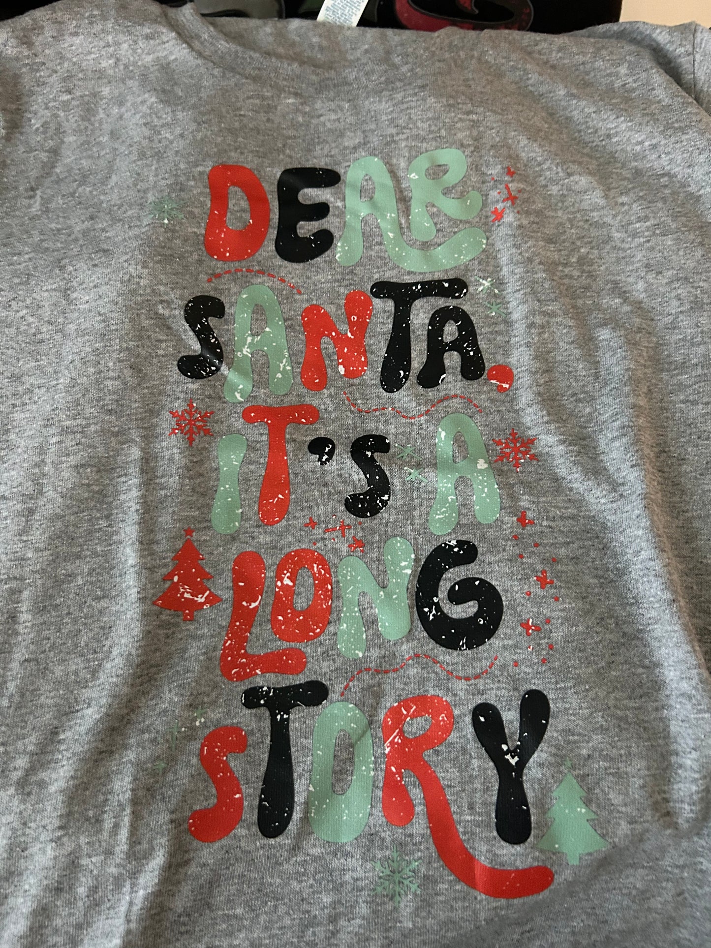 Dear Santa, It’s a long story Long Sleeve T-shirt - YOUTH