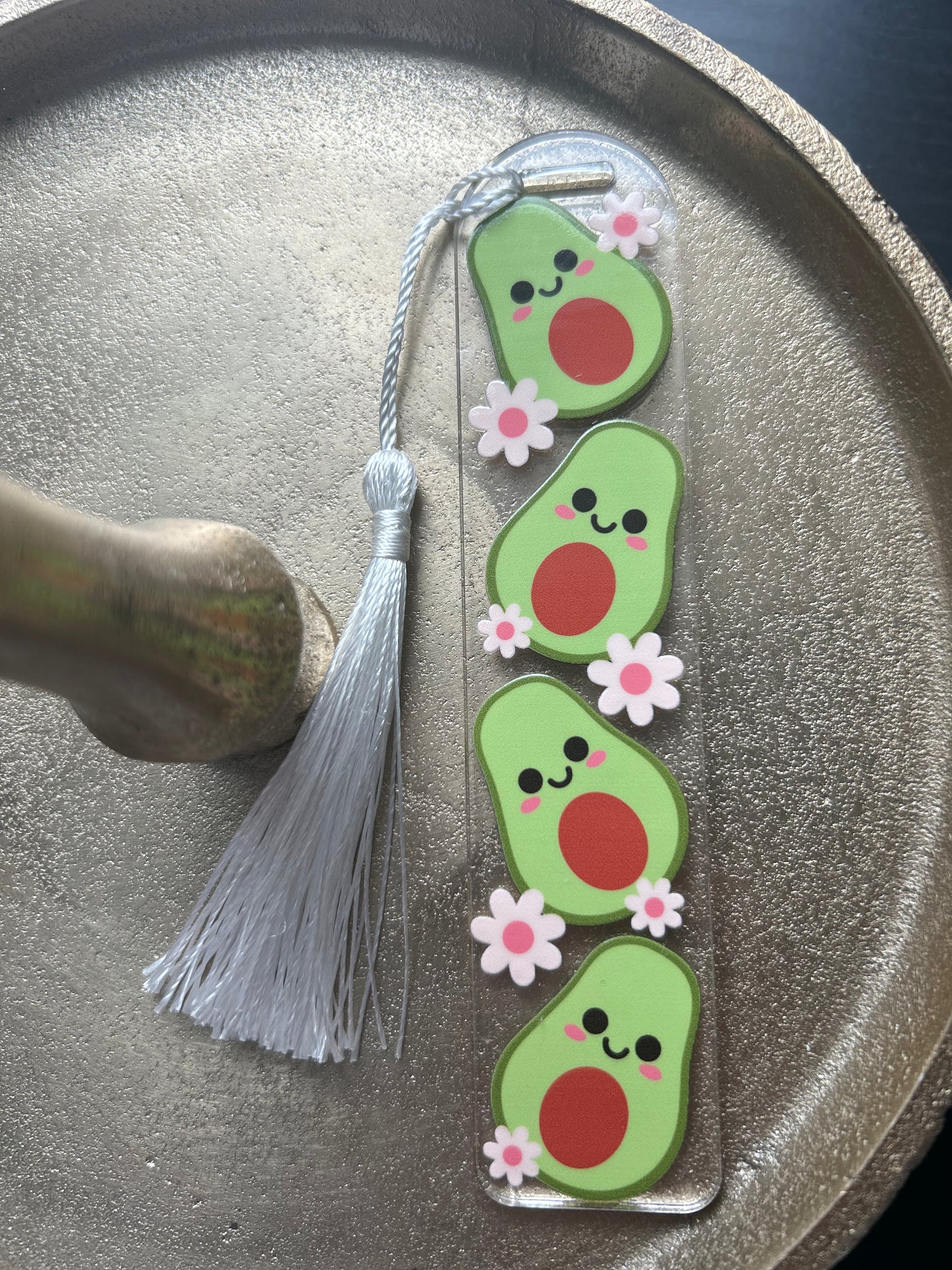 Bookmark - Avocado & Flower