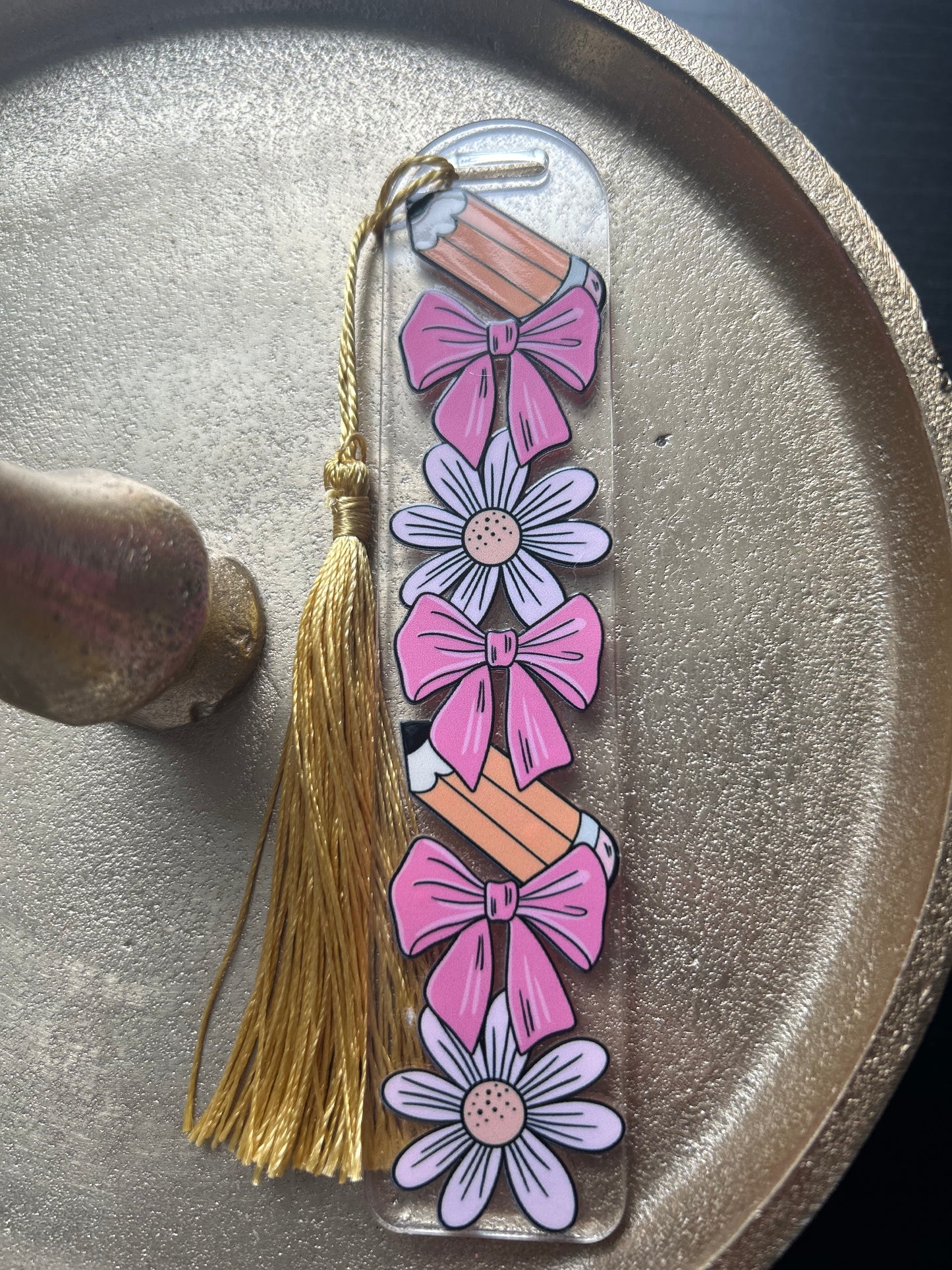Bookmark - Pencil & Bows