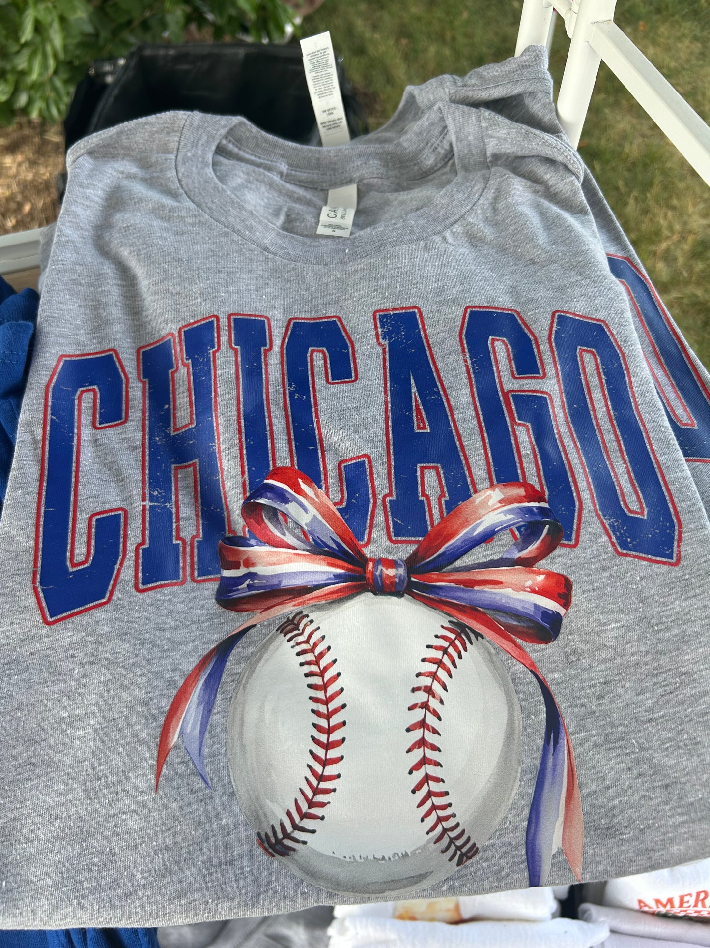 Chicago Baseball with Bow T-Shirt - Youth