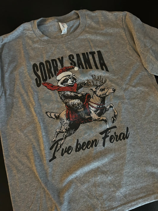 Sorry Santa Feral Youth Long Sleeve T-Shirt
