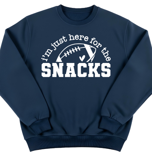 Here for the Snacks SWEATER with WHITE GRAPHIC