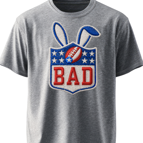 Faux Patch Logo with Ears - T- Shirt