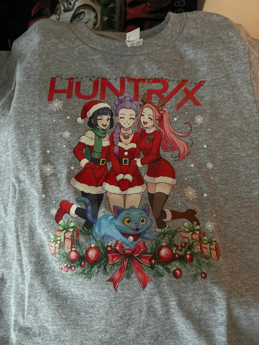 KPop Demon Full Girls with Cat Long sleeve tee- YOUTH