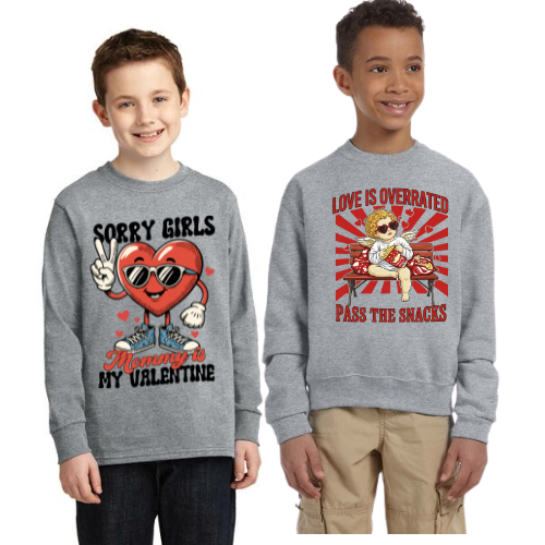 Love is Overrated Pass the Snacks Sweatshirt - TODDLER and YOUTH