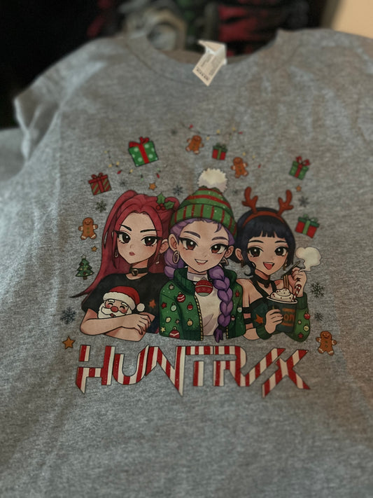 K-pop Demon Girls Heads Christmas - Youth Long Sleeve