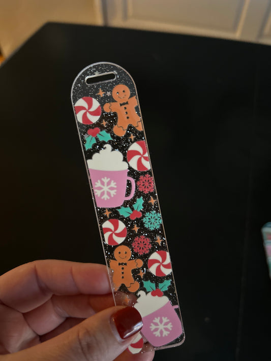 Glitter Holiday Bookmark