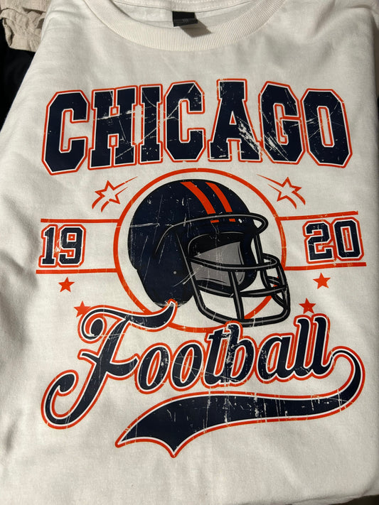 Vintage Chicago Football Script - Sweatshirt - ADULT
