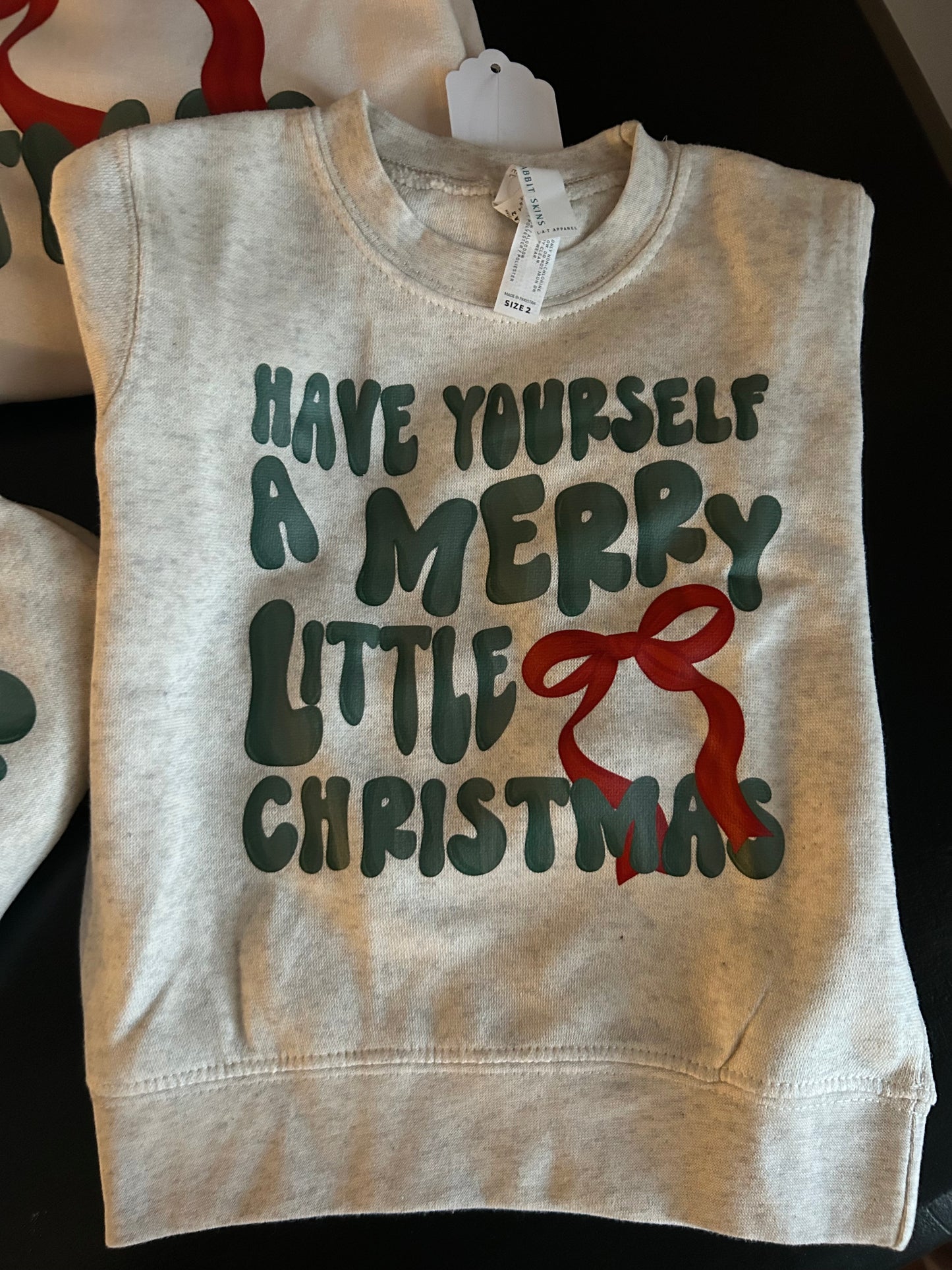 Merry Little Christmas Sweatshirt - Youth and Toddler