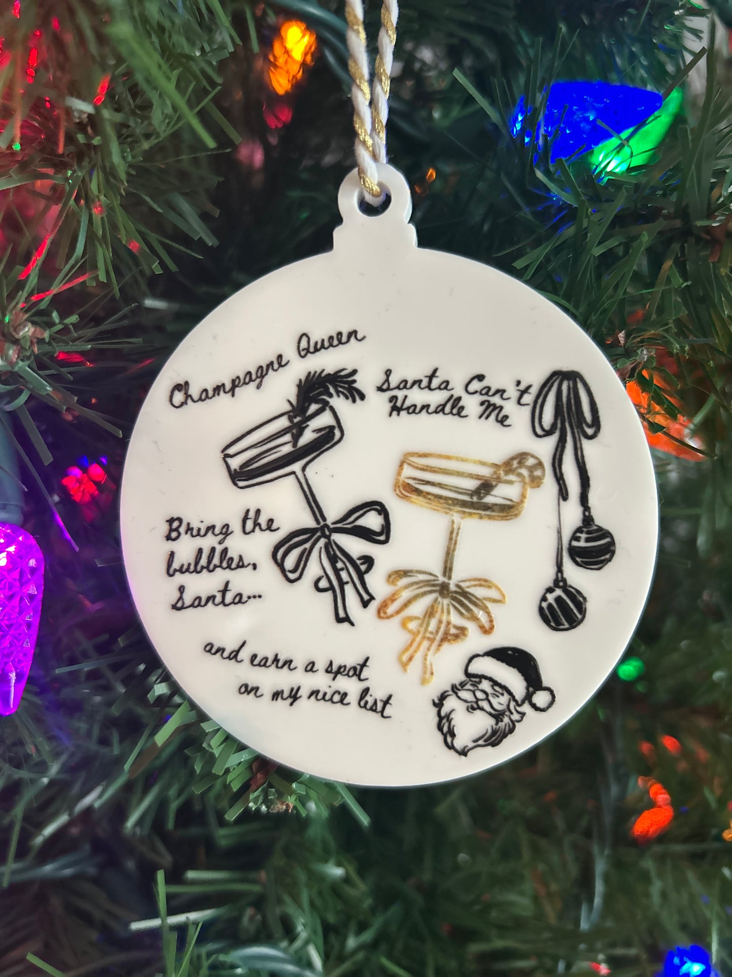 Champagne Queen Ornament