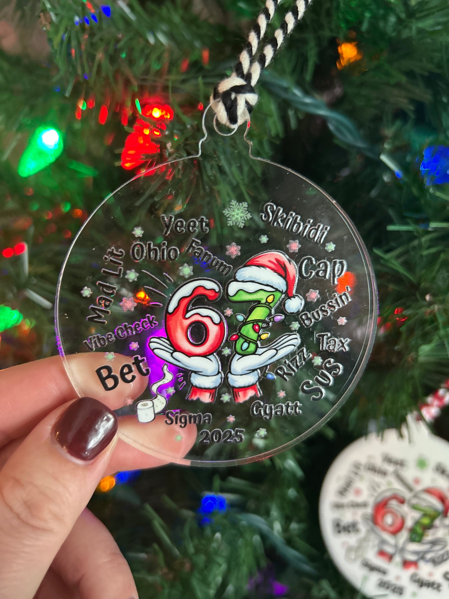2025 Gen Z Slang Ornament with Date