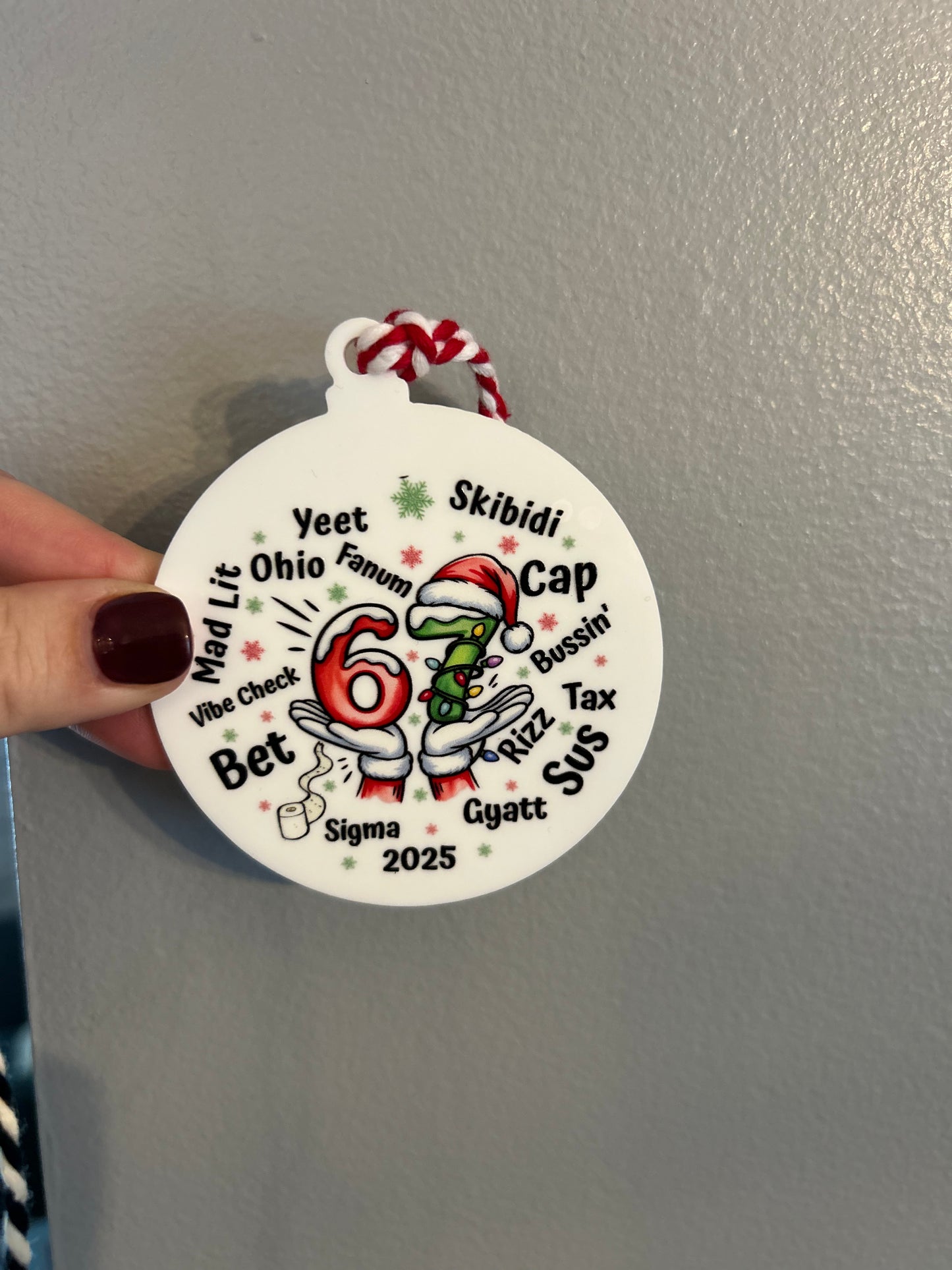 2025 Gen Z Slang Ornament with Date
