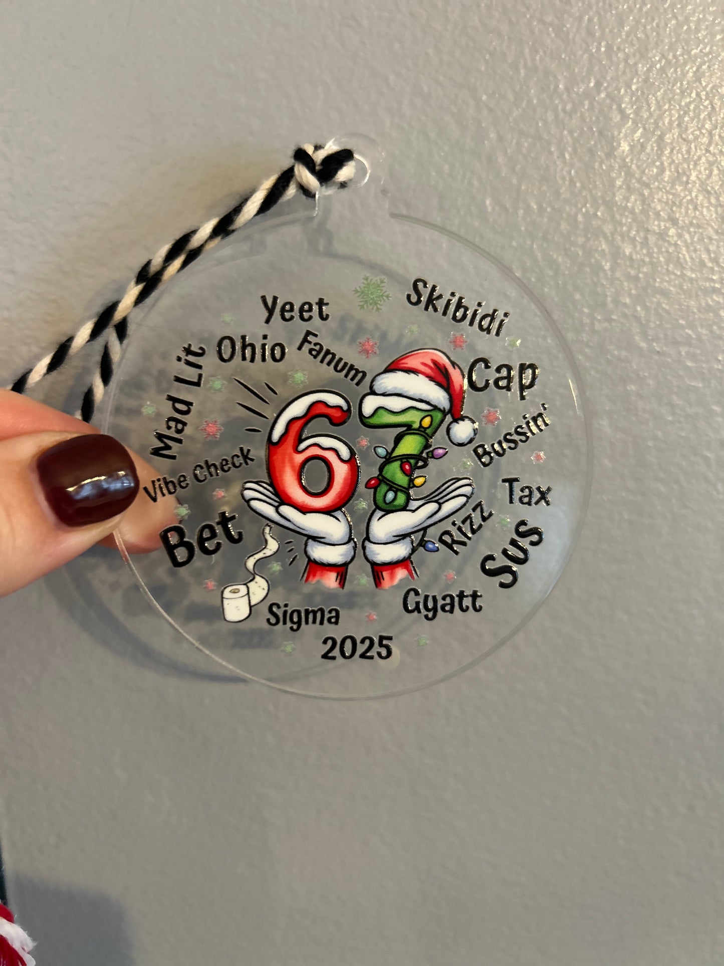 2025 Gen Z Slang Ornament with Date