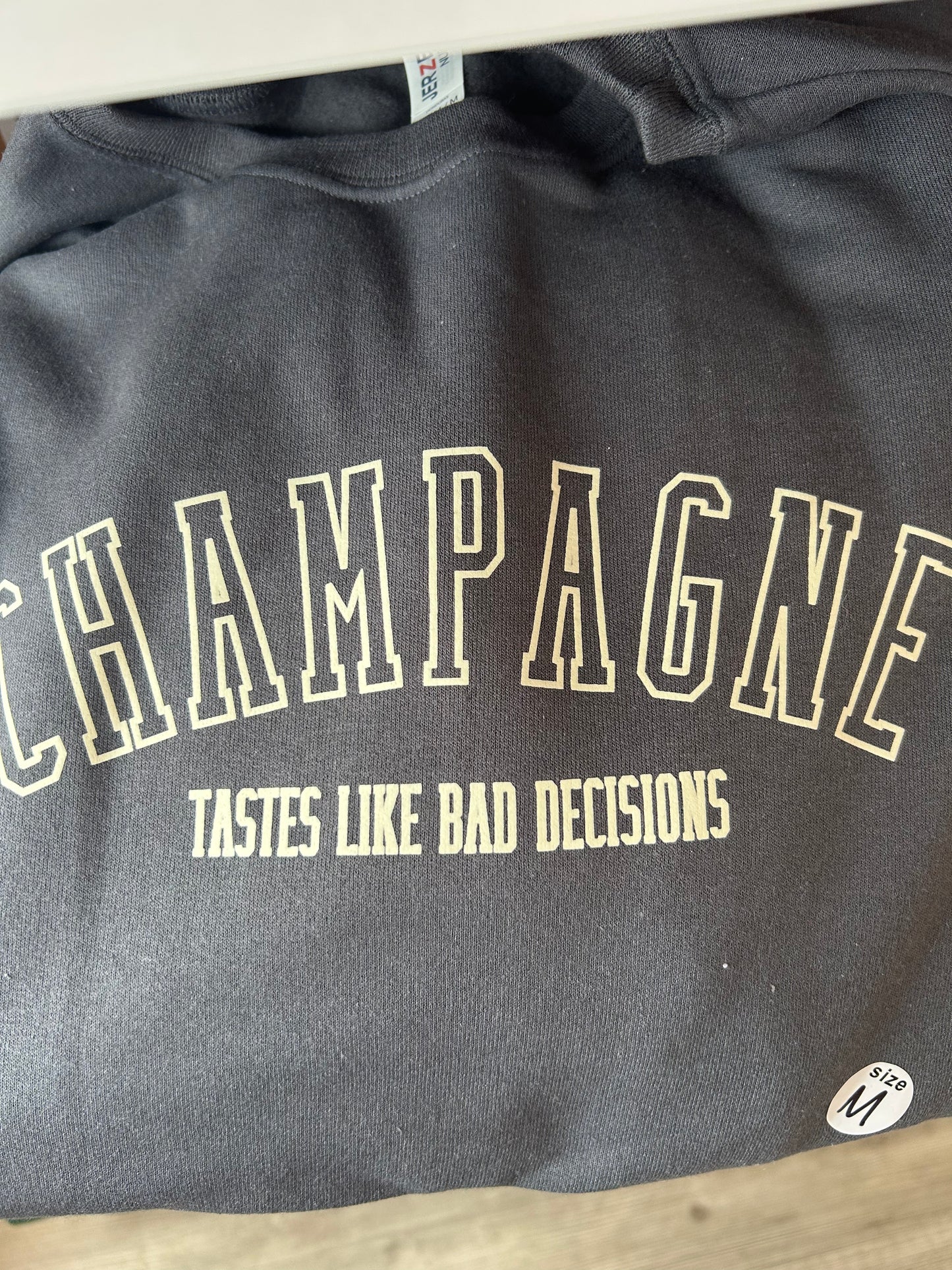 Champagne - Bad Decisions Sweater
