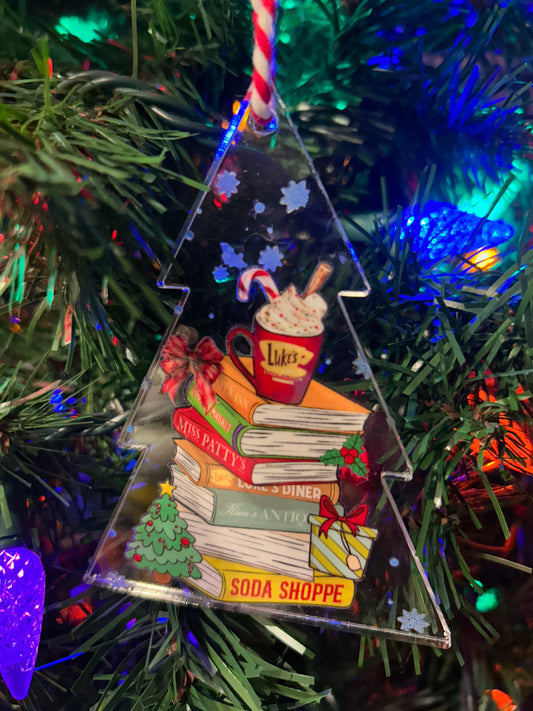 GG Christmas Book Stack Ornament