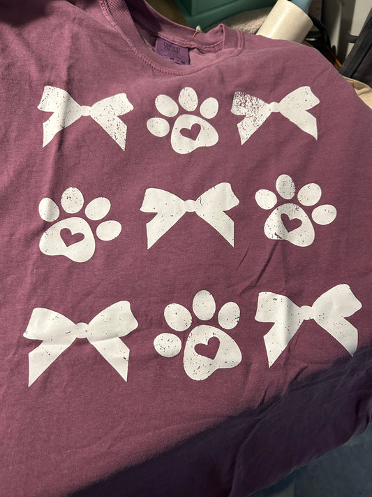 Paw Prints and Bows