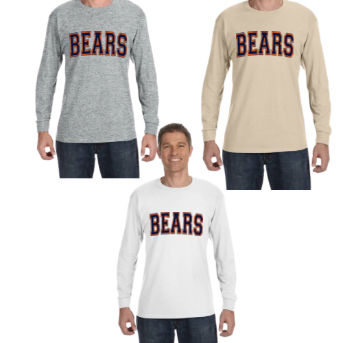 Block Bears Long Sleeve T-Shirt - ADULT