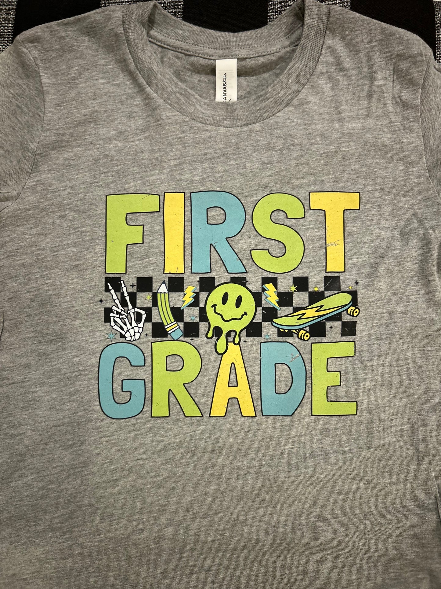 Smiley Skateboard T-Shirt PreK - First Grade