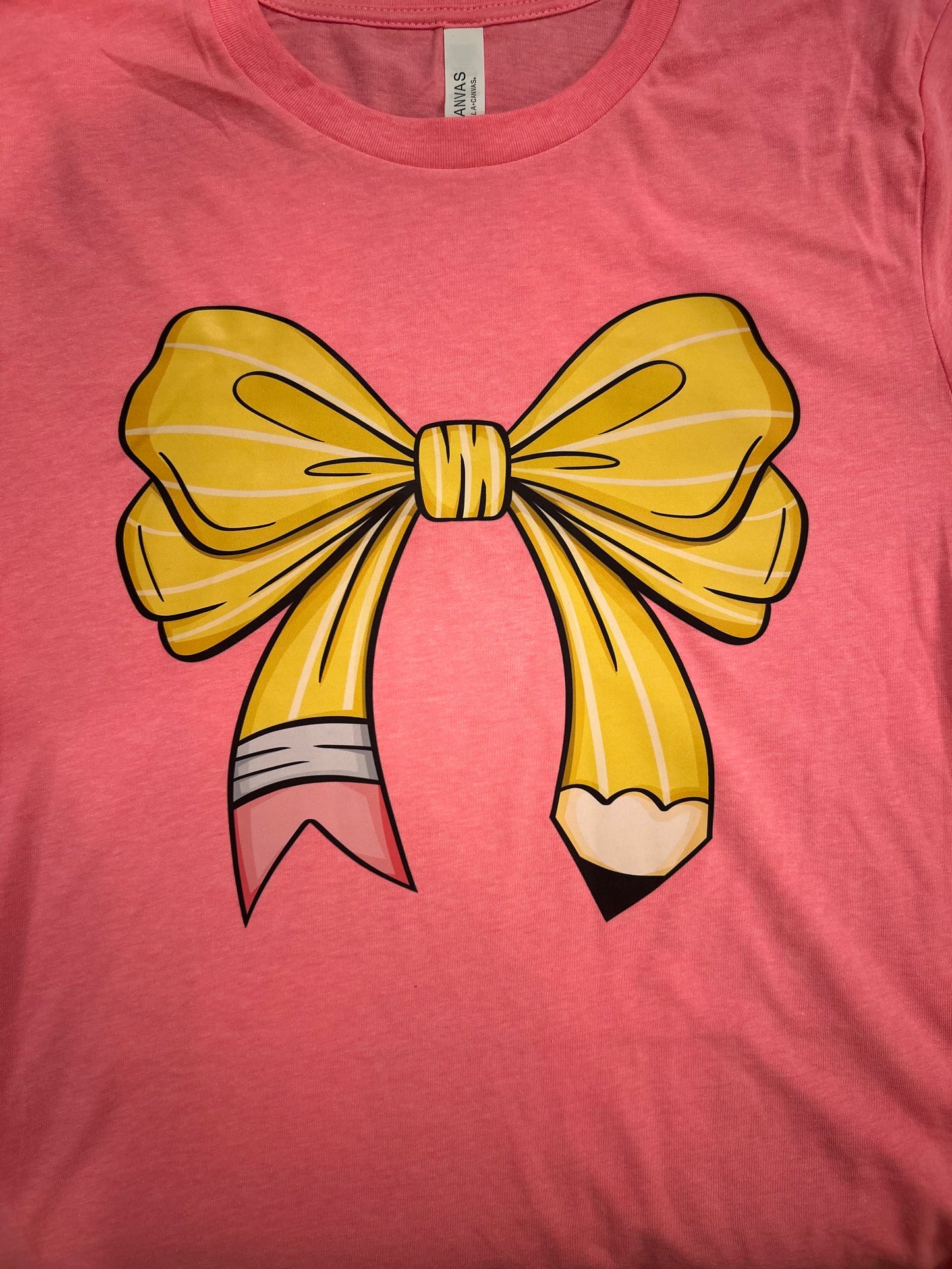 Pencil Bow T-Shirt - Adult