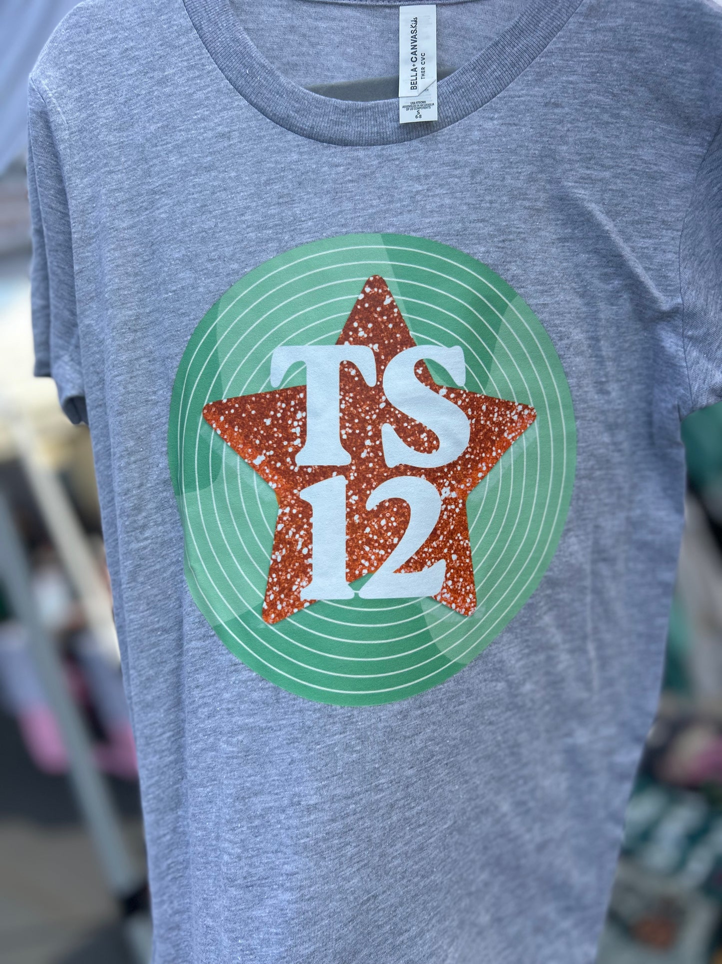 TS 12 Record with Star T-Shirt YOUTH