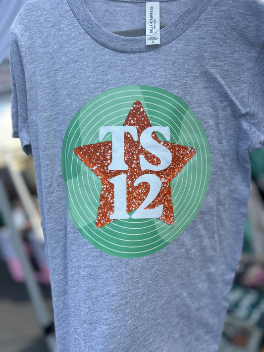 TS 12 Record with Star T-Shirt YOUTH